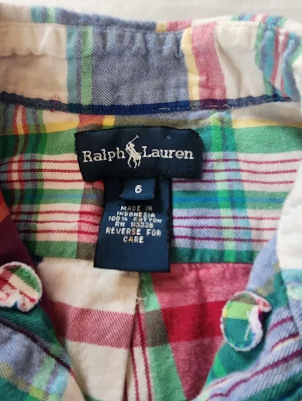 Ralph Lauren Polo Plaid Button Down Shirt